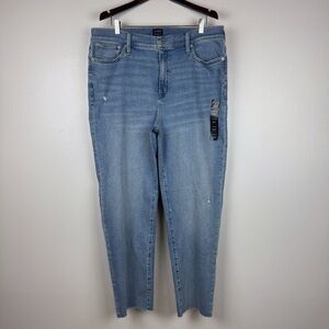J. Crew Tall Stovepipe Straight Jeans Signature Stretch Plus Size 35T NWT